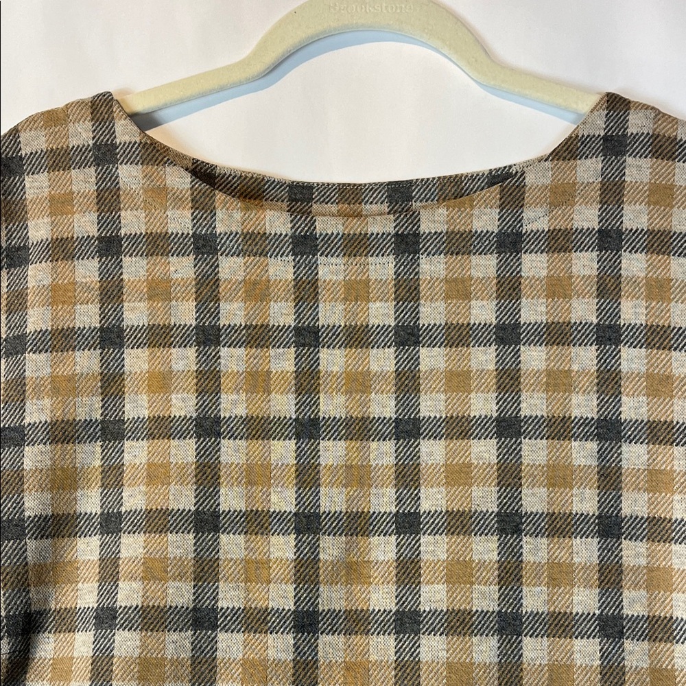 J. Jill Plaid Short Sleeve Dress multi media Sz 2X - Picture 3 of 10